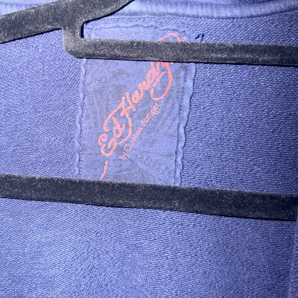 Ed Hardy Deep Blue Garment with Red Logo - Picture 4 of 8